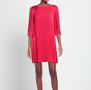 Max & Co. Satin jacquard boat neck short dress
